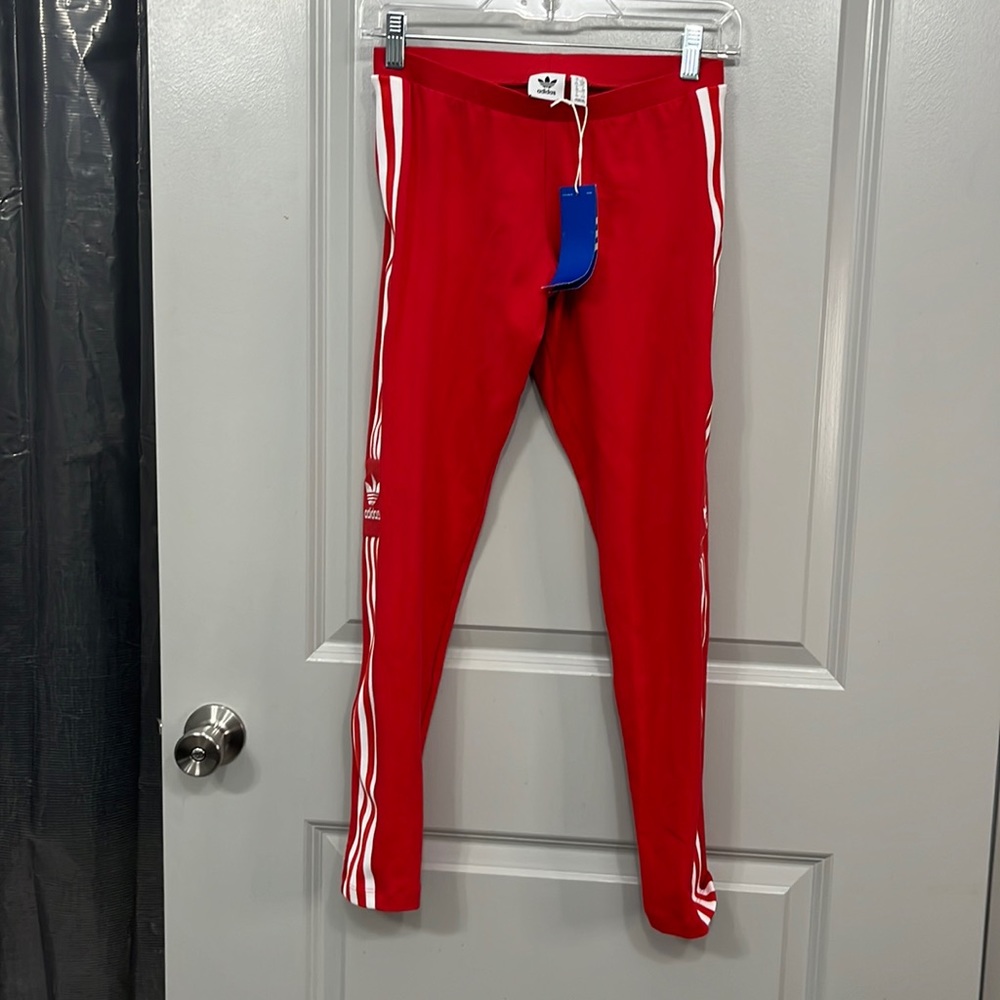 Red Adidas Leggins brand new